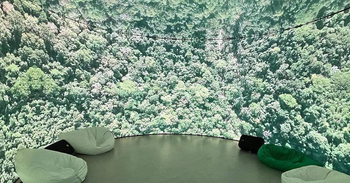 Domo de LED 360° paisagem